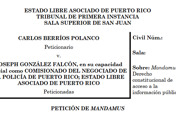 ACLUPR v. Policía de PR